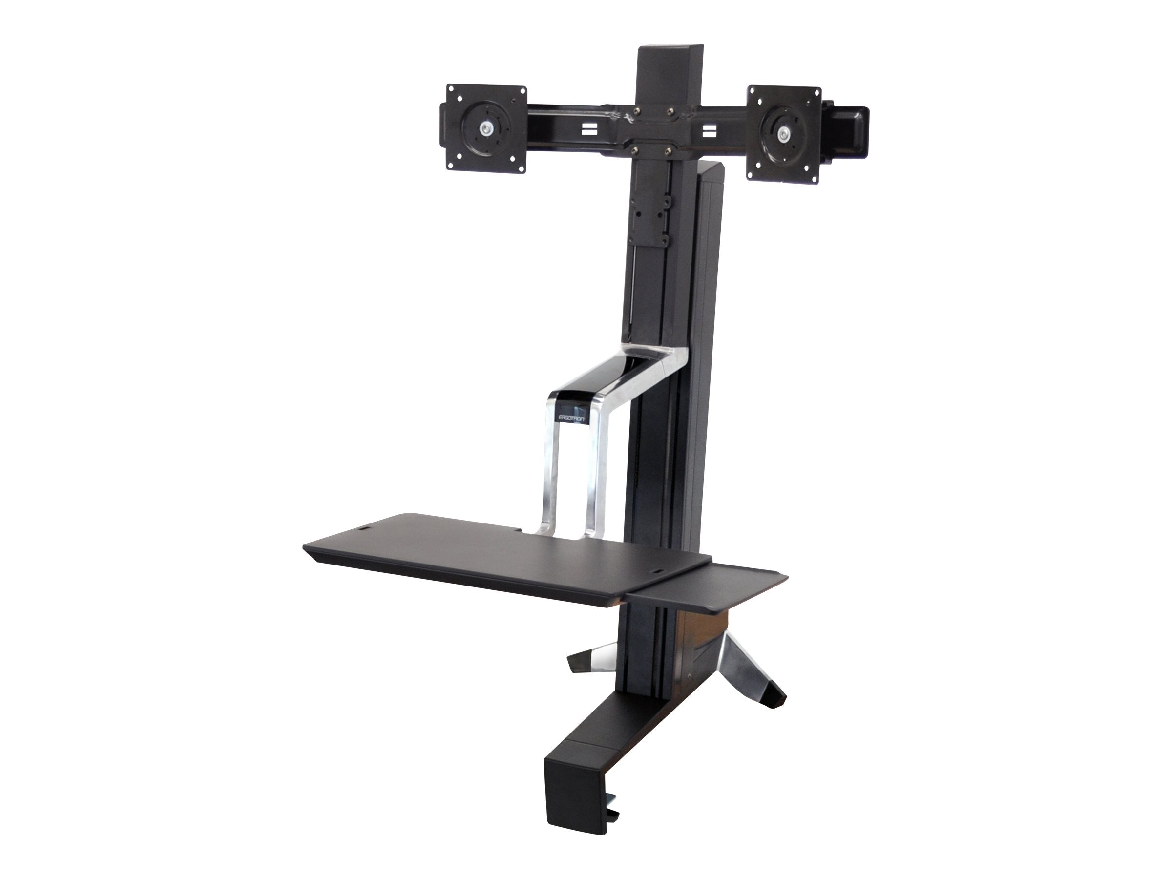 ERGOTRON WorkFit-S Dual Display Halterung Seitenansicht