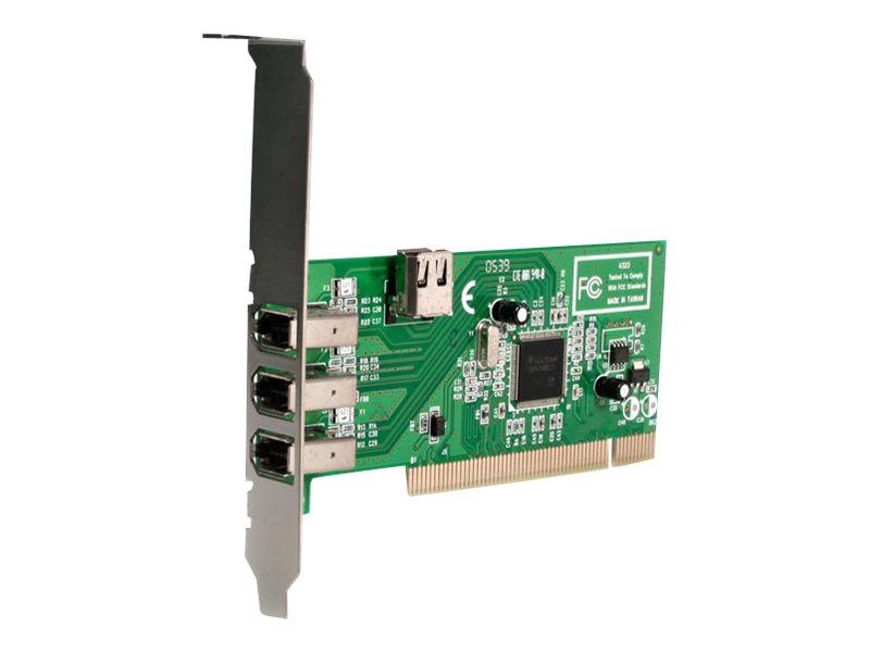 STARTECH.COM 4 Port PCI 1394a FireWire Adapter Card Vorderansicht