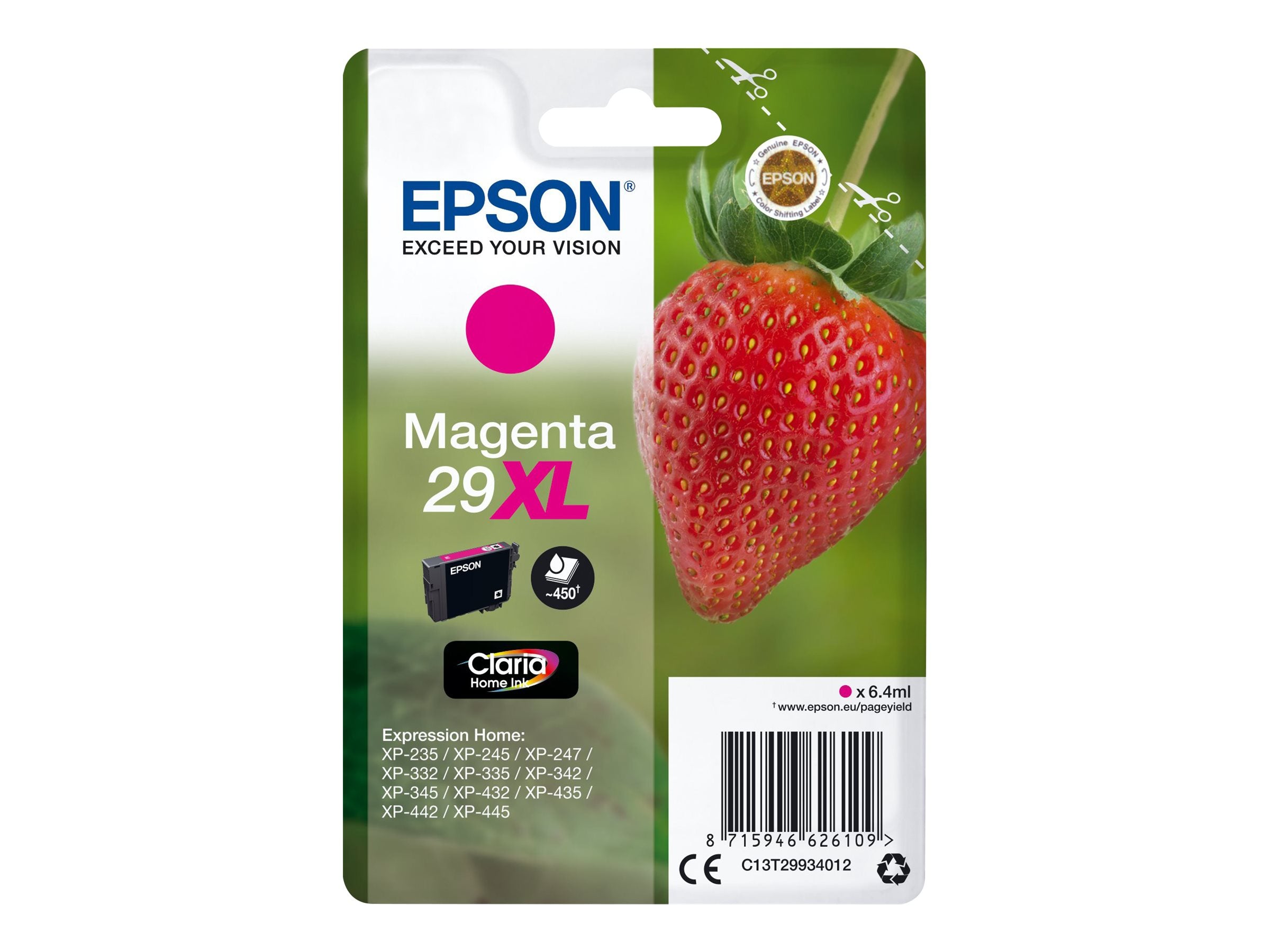 EPSON 4LB Singlepack Magenta 29XL Claria Home Ink - Detailansicht