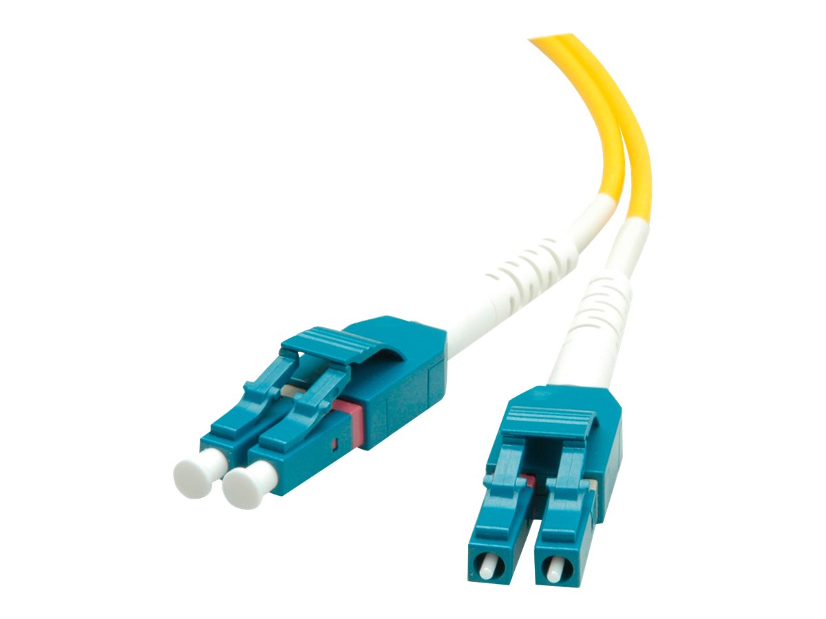 ROLINE LWL-Kabel Duplex Single Mode 9/125um OS2 LC/LC gelb 5m - Vorderansicht