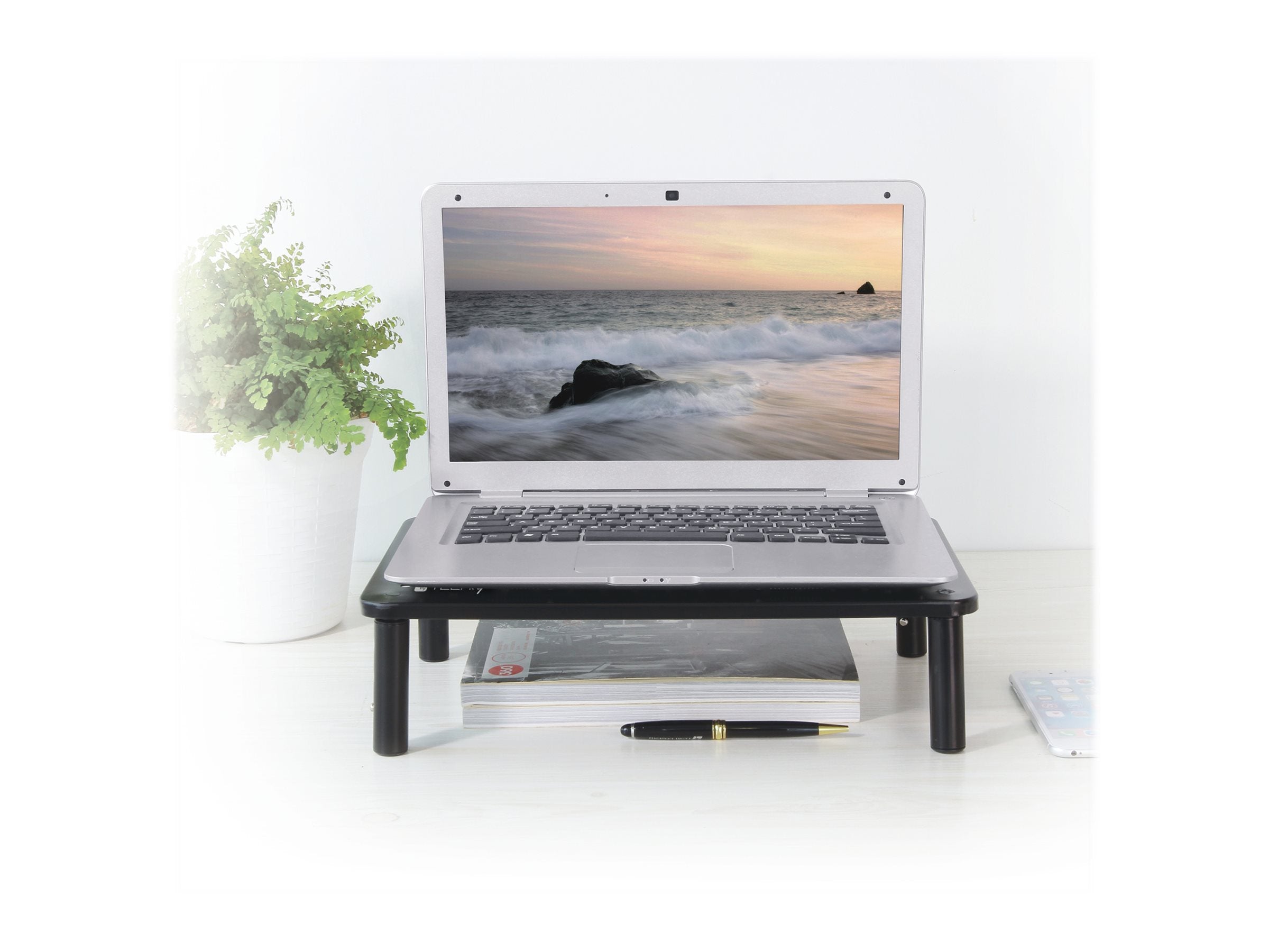 TECHLY Ablagetisch Monitor/Laptop Vorderansicht