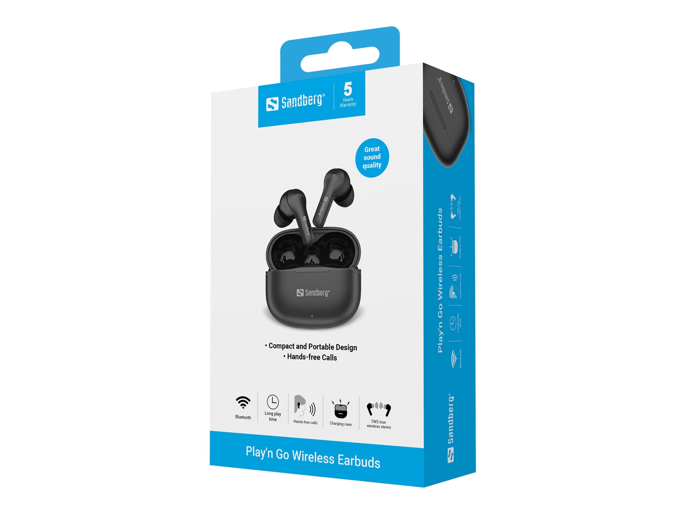 SANDBERG Play and Go Wireless Earbuds Vorderansicht