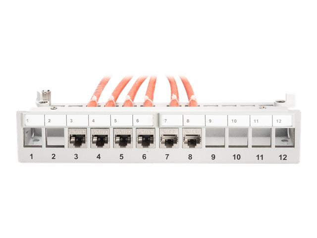 DIGITUS Modular Desktop Patch Panel geschirmt 12-Port Detailansicht