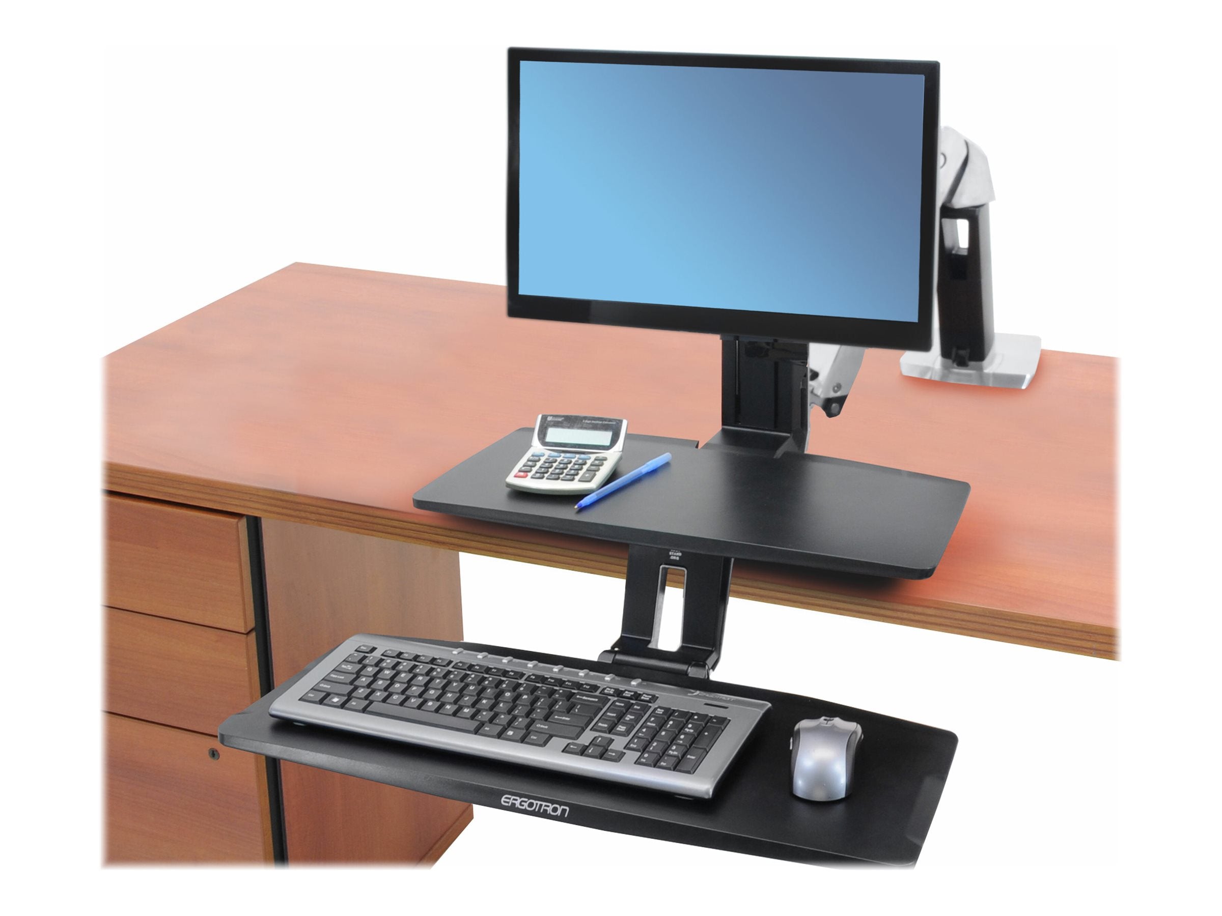 ERGOTRON WorkFit-A Stehender Tischwandler Detailansicht