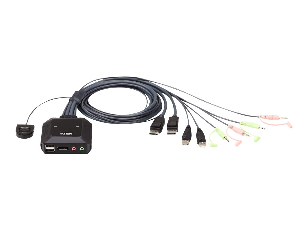 ATEN CS22DP 2-Port USB DisplayPort KVM Switch Detailansicht