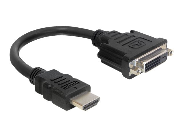 DELOCK Adapterkabel HDMI St > DVI 24+1 Buchse Vorderansicht