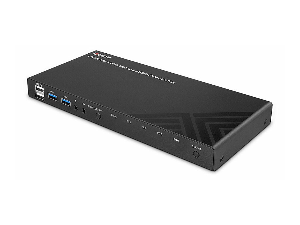 LINDY 4 Port HDMI 4K60 USB 3.0 & Audio KVM Switch - Detailansicht