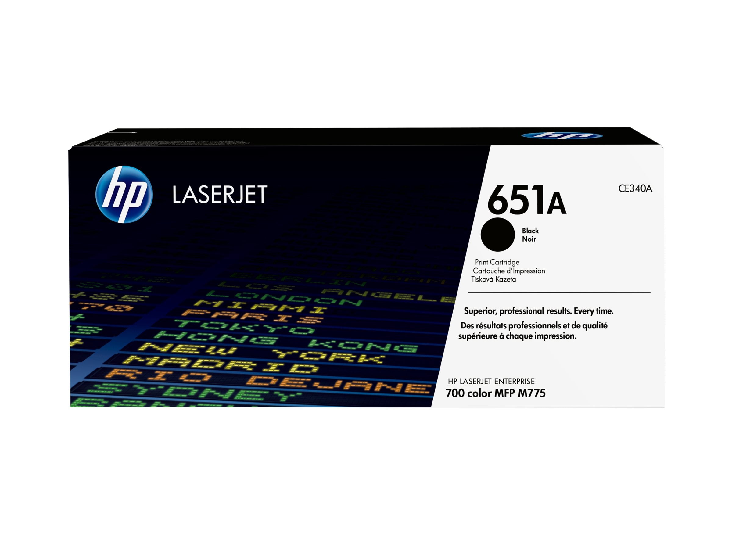 HP 651A Tonerpatrone CE340A schwarz Vorderansicht