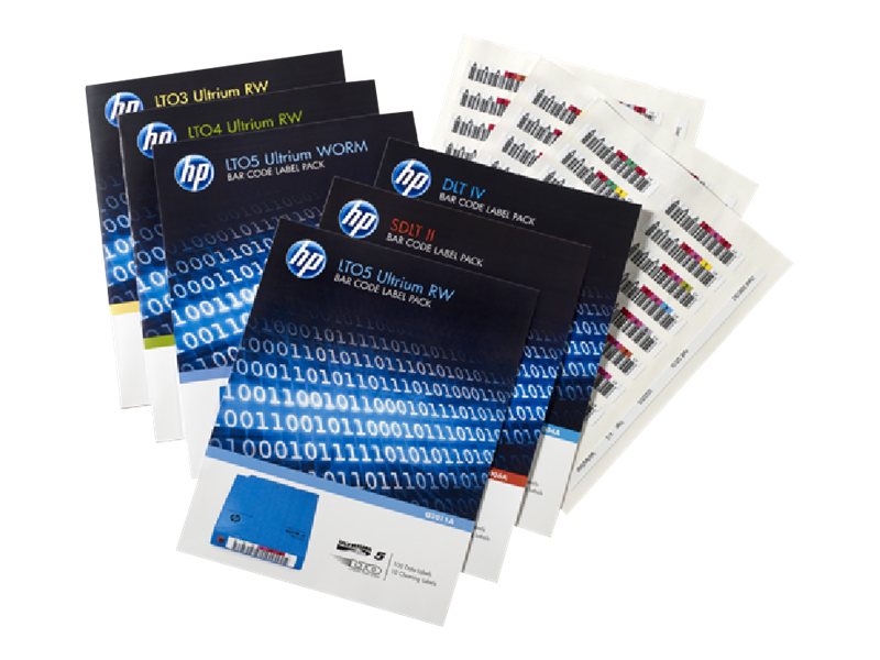 HPE LTO Ultrium 6 RW Bar Code Label Pack - Detailansicht