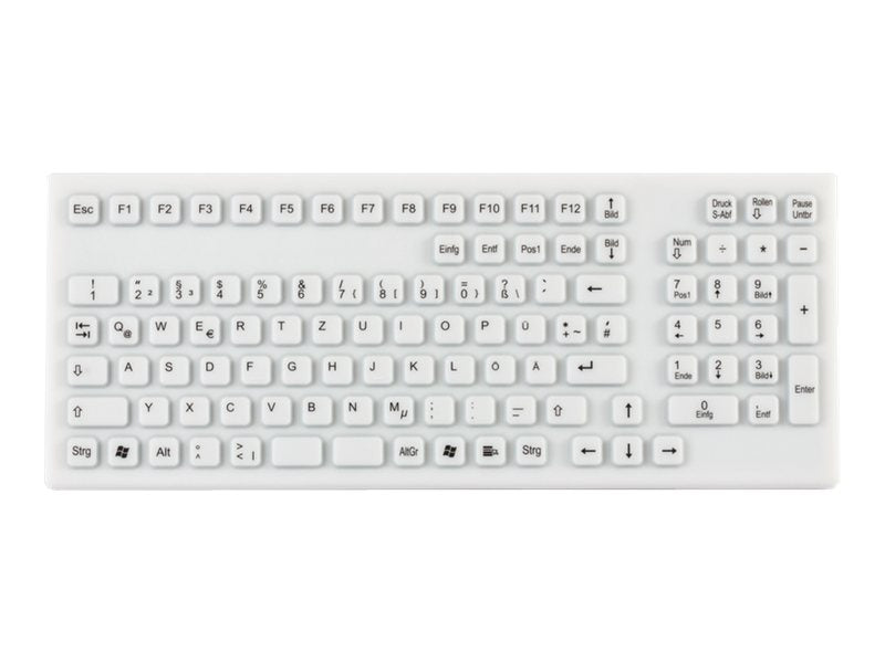 GETT InduProof Smart Classic Silikon Tastatur Vorderansicht