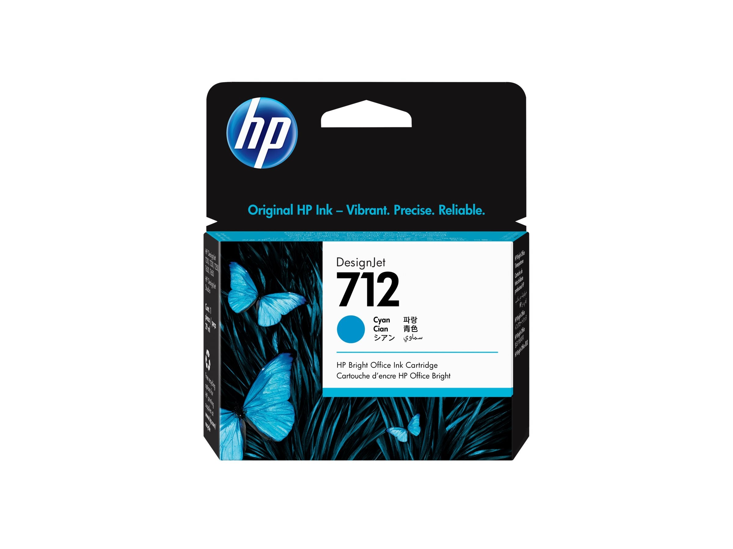 HP 712 29-ml Cyan DesignJet Ink Cartridge Detailansicht