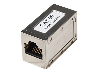 INTELLINET Cat5e Inline-Kupplung 8P8C Buchse auf 8P8C Buchse FTP Silber - Detailansicht