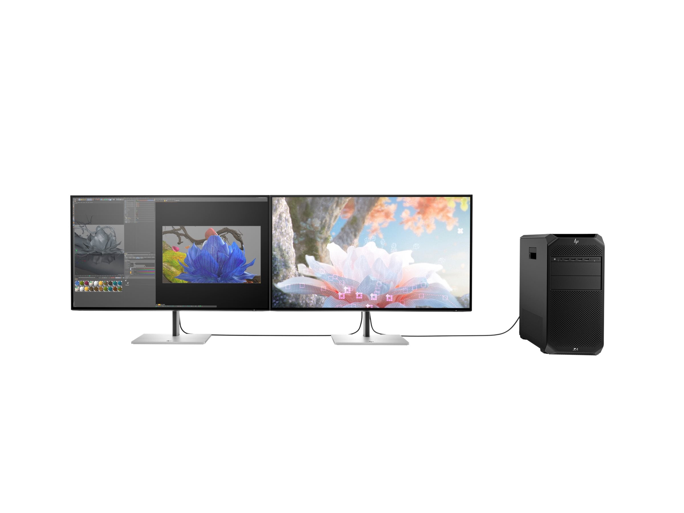 HP 732pk Series 7 Pro Monitor Seitenansicht