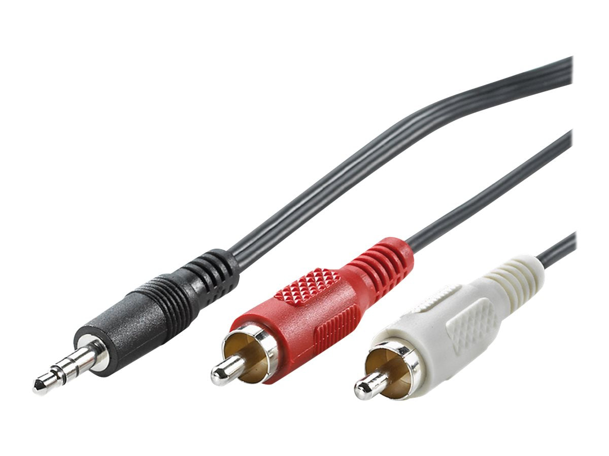 VALUE 3,5mm ST-zu-Cinch 2x ST Kabel 5m - Vorderansicht