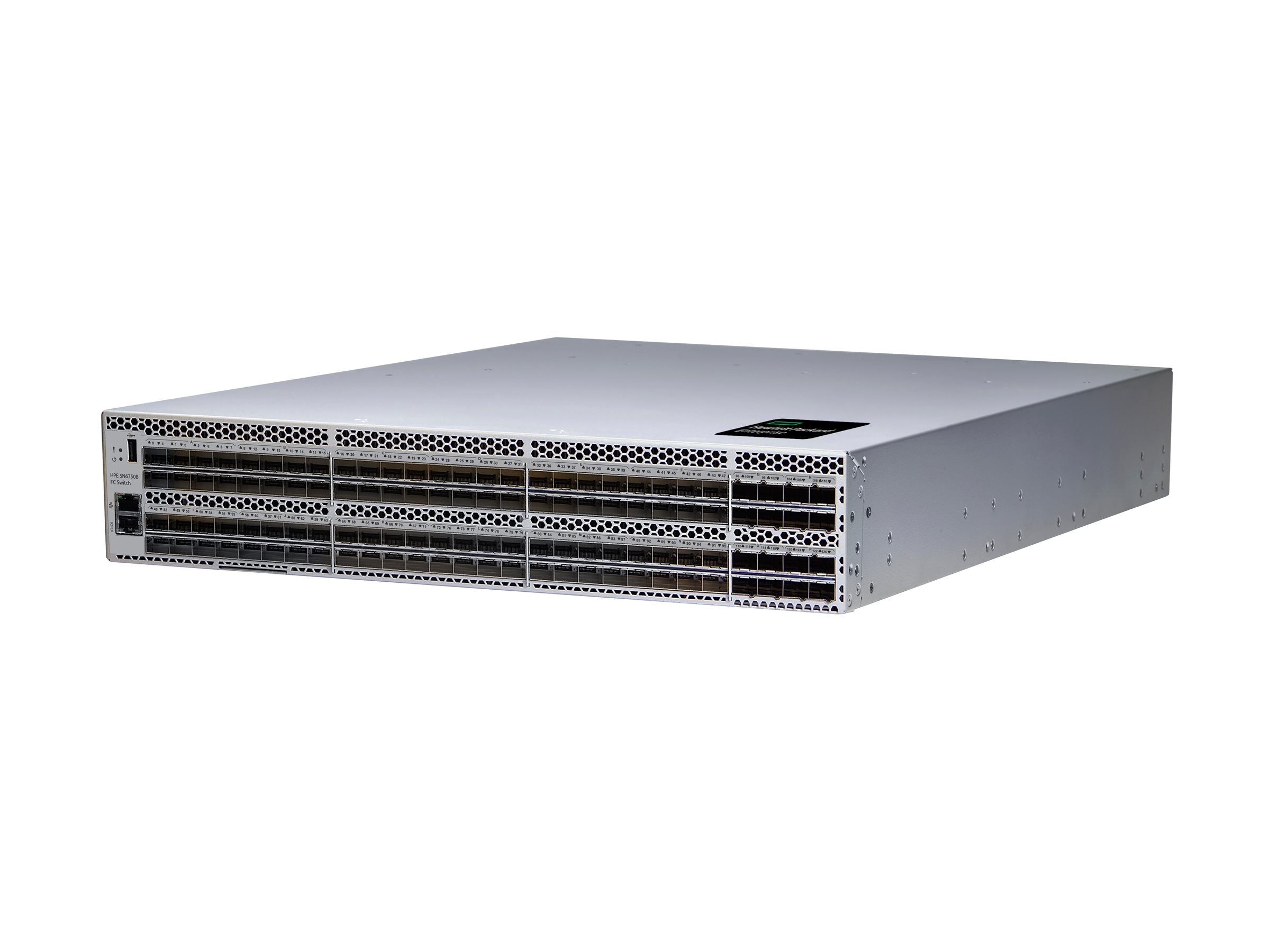 HPE SN6750B 64Gb 48/128 48-port 64Gb Short Wave SFP56 Port Side Intake Integrated FC Switch