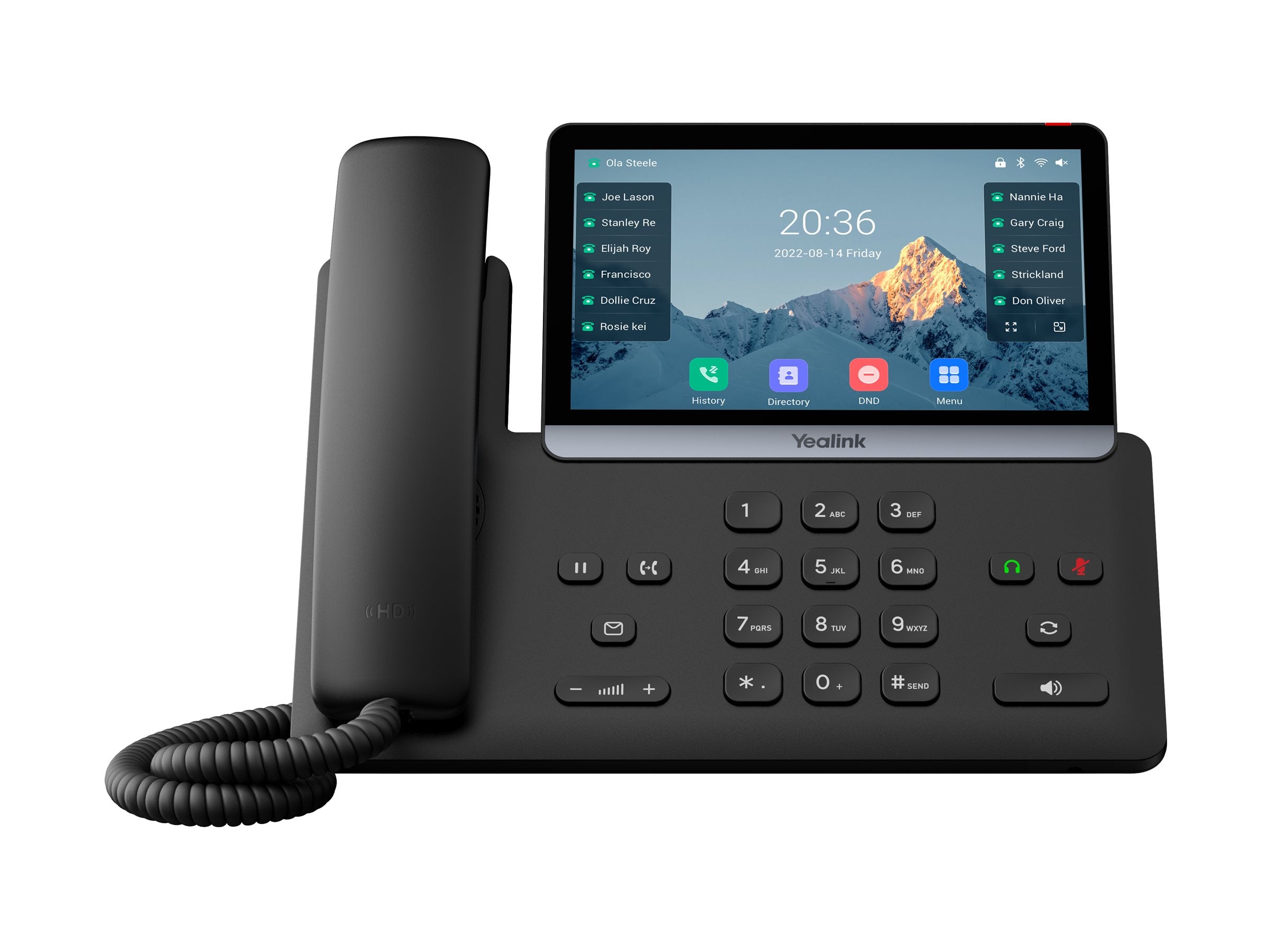 YEALINK SIP-T77U VoIP-Telefon Vorderansicht