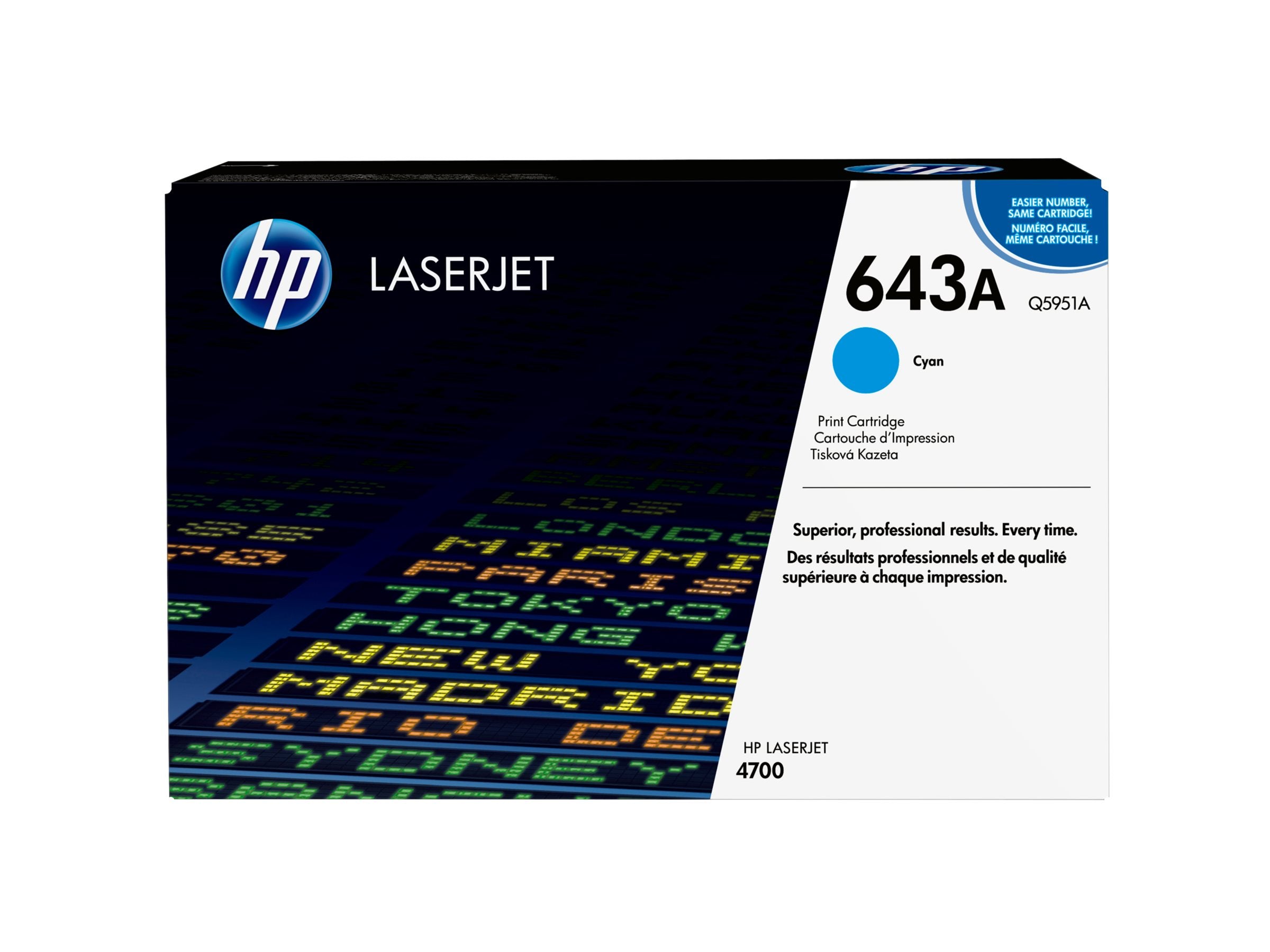 HP 643A Tonerpatrone Verpackung