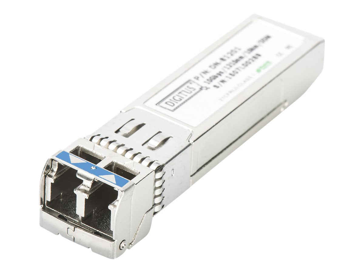 DIGITUS HP-kompatibel SFP+ 10G SM 1310nm 10Km mit DDM LC Stecker - Vorderansicht