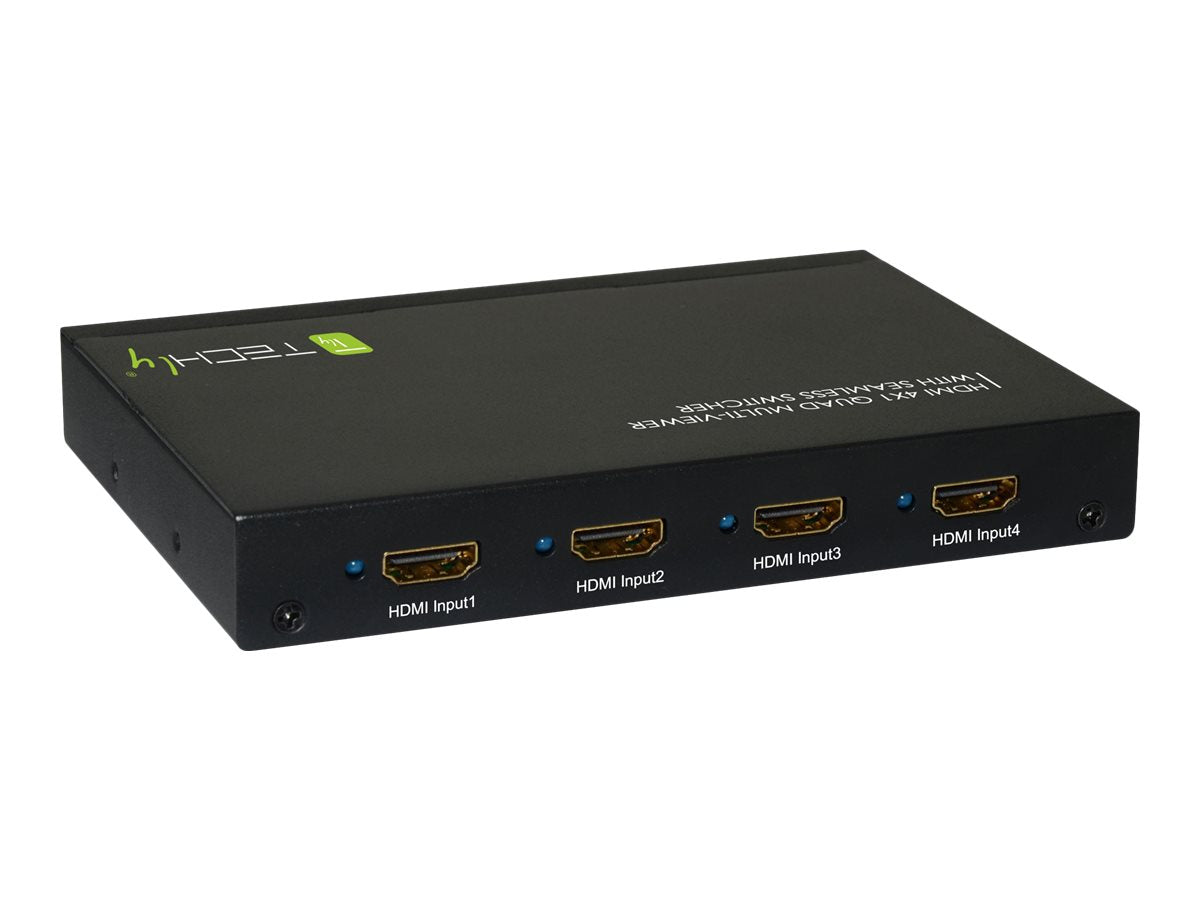 TECHLY HDMI Switch 4x1 Quad Multi Viewer Vorderansicht