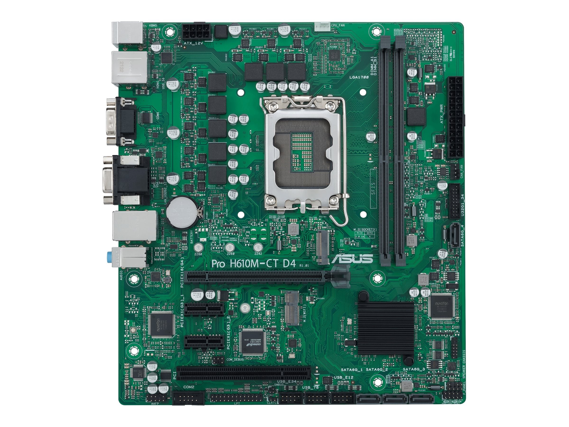 ASUS PRO H610M-CT D4-CSM Motherboard Vorderansicht