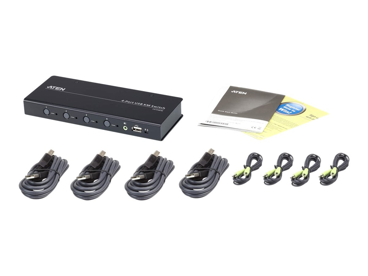 ATEN CS724KM 4-Port USB Boundless KM Switch Detailansicht