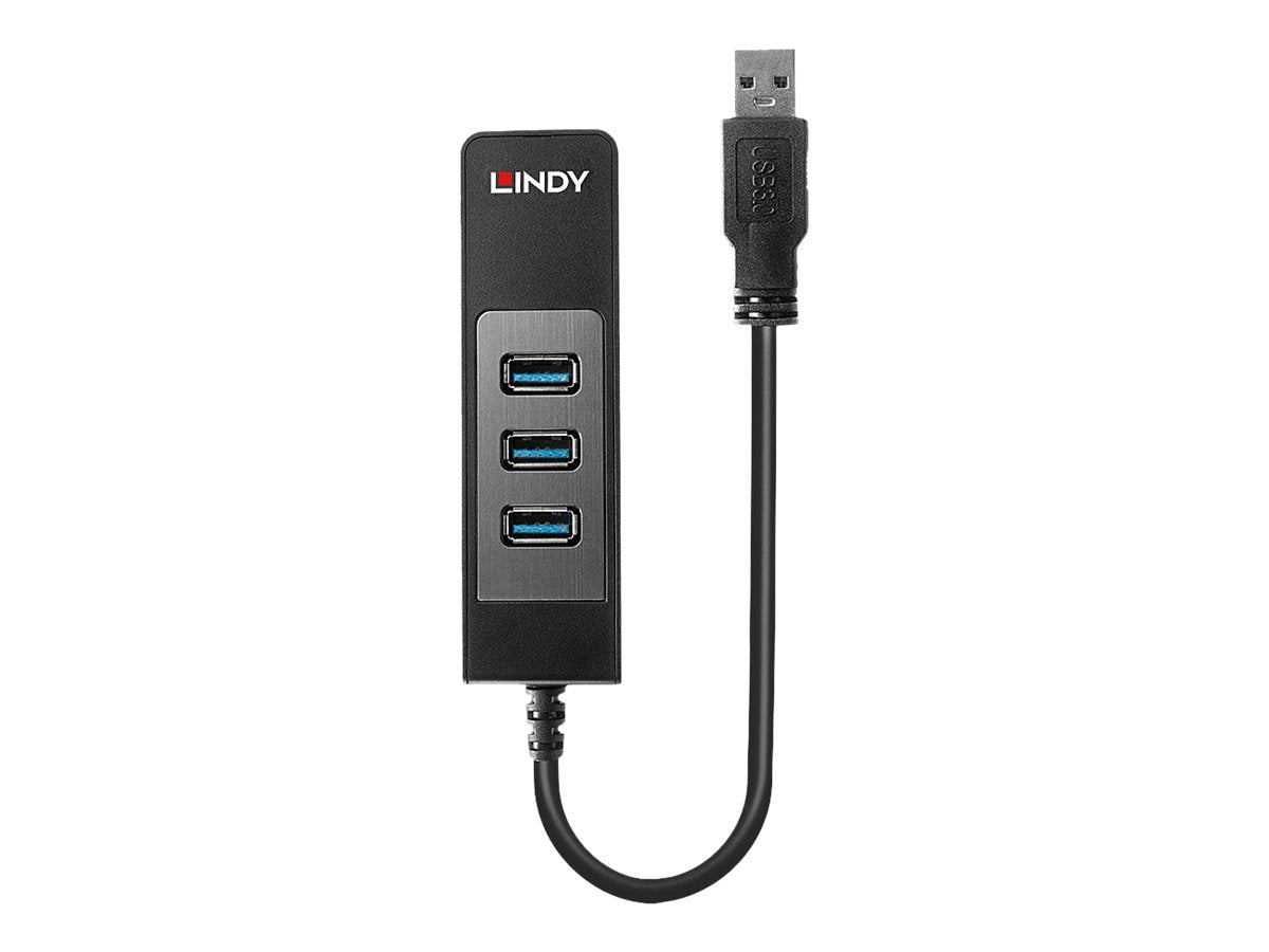 LINDY USB 3.1 Hub/Gigabit Ethernet Adapter Detailansicht