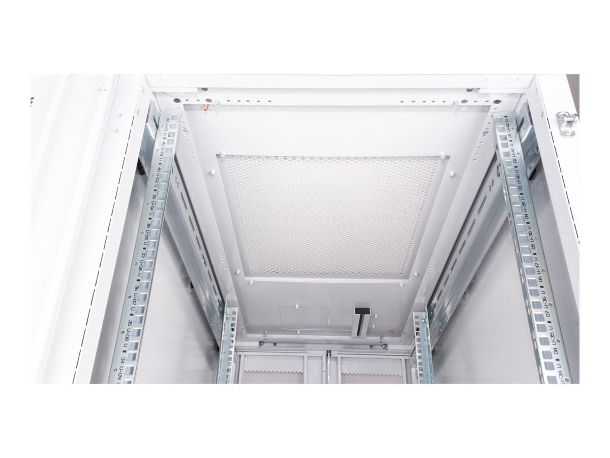 ROLINE Serverschrank 48,26cm 19Zoll 42 HE 600x1200 BxT grau - Seitenansicht