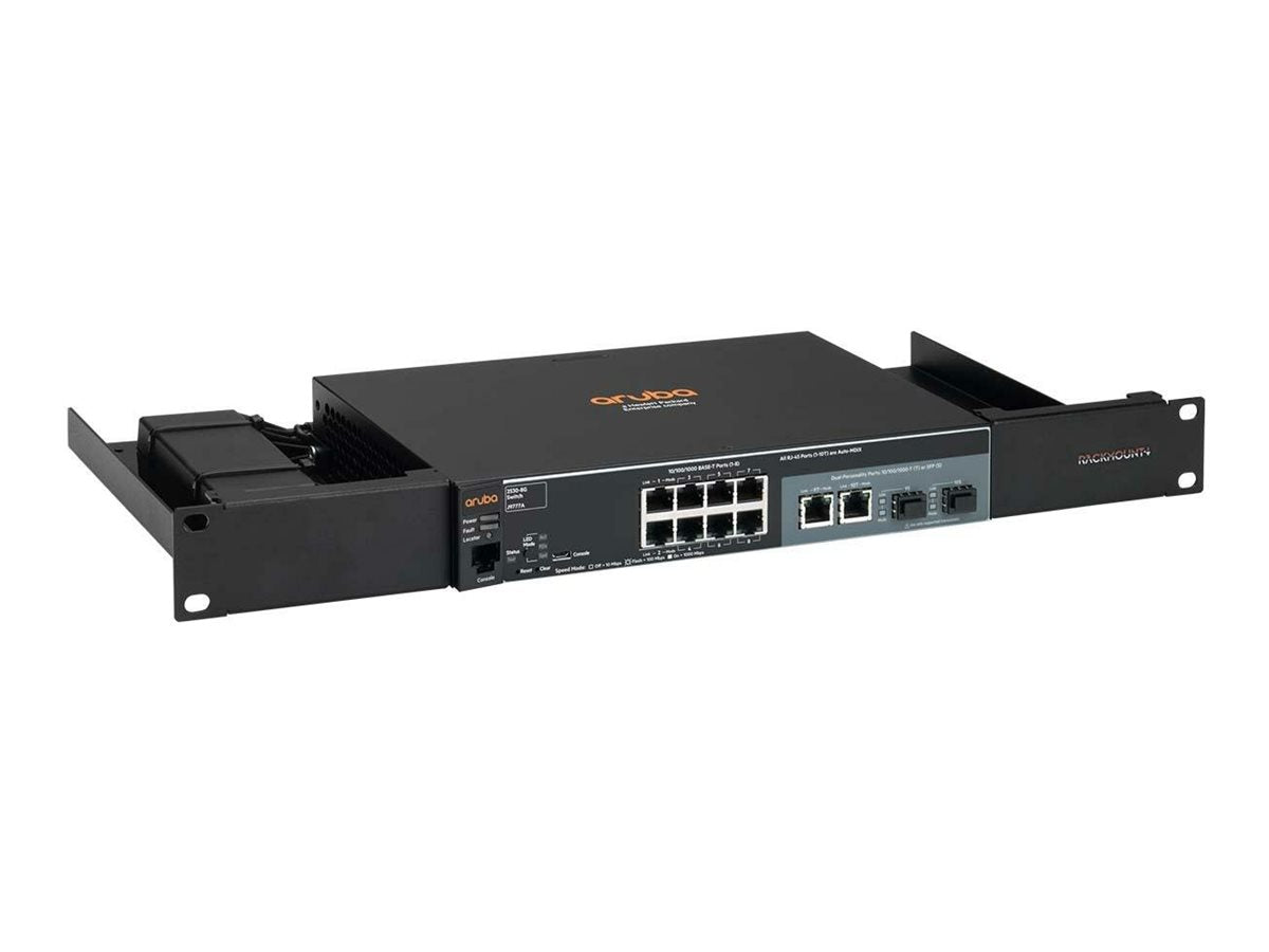 RACKMOUNT HPE Aruba 1930-8G/2530-8G Rackmontagesatz Vorderansicht
