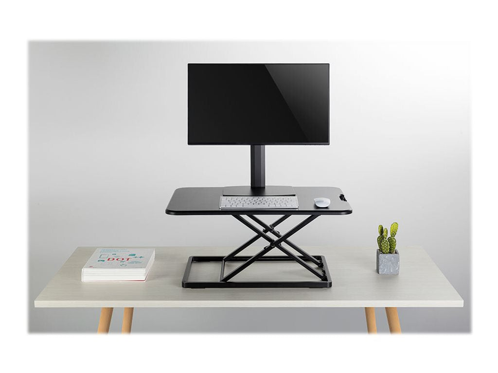 NEOMOUNTS Sitz-Steh-Workstation NS-WS050BLACK Vorderansicht