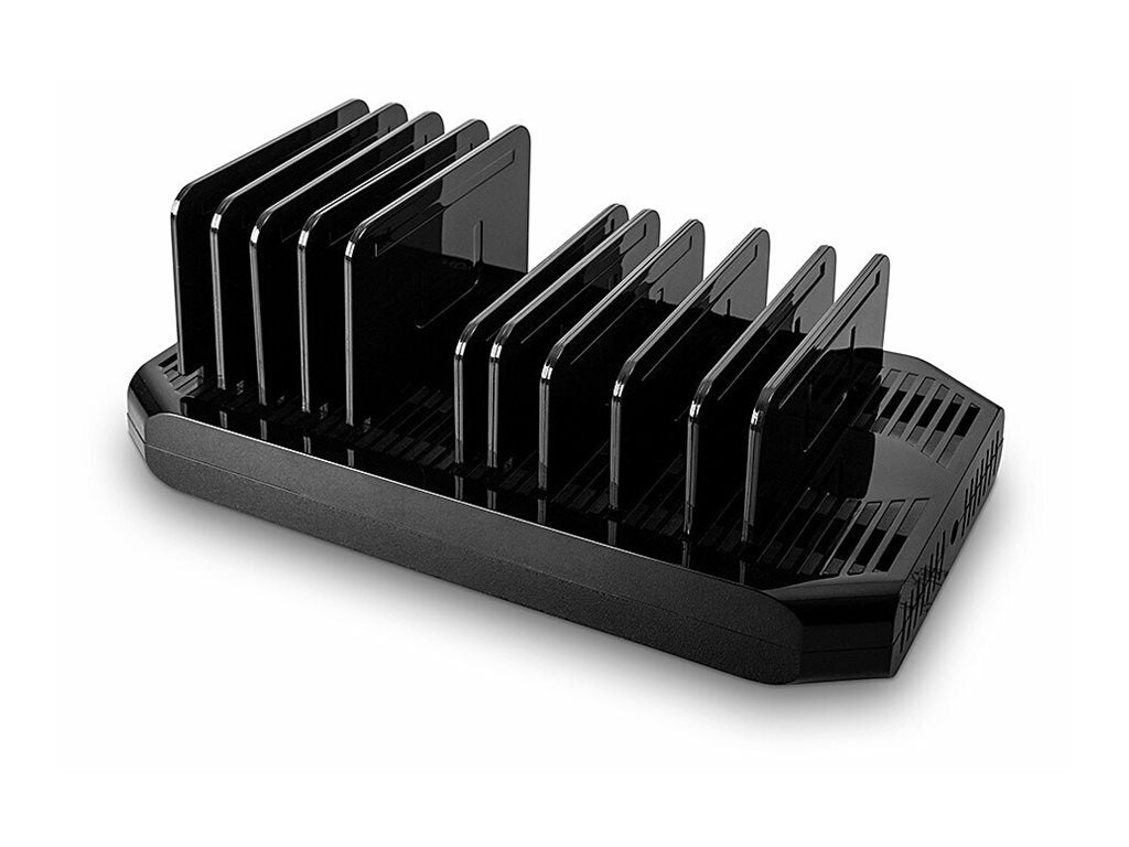 LINDY 120W 10 Port USB Charging Station Detailansicht der Anschlüsse