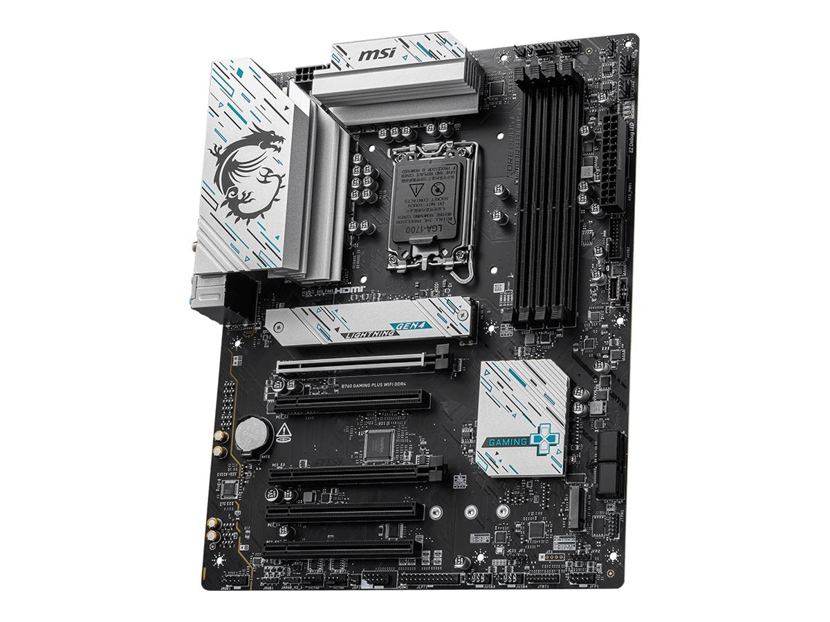 MSI B760 GAMING PLUS WIFI DDR4 Motherboard Vorderansicht
