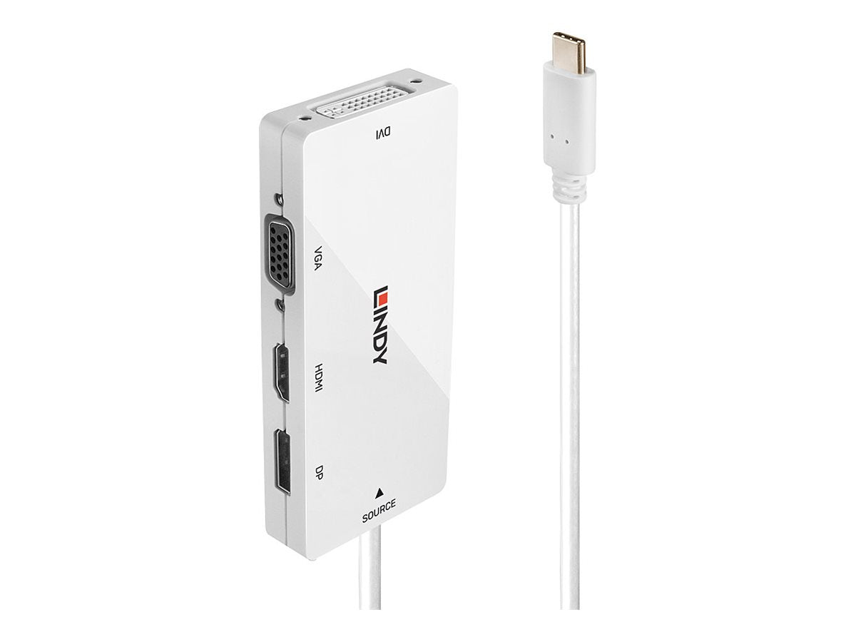 LINDY USB 3.1 Typ C auf Multi-AV Konverter Vorderansicht