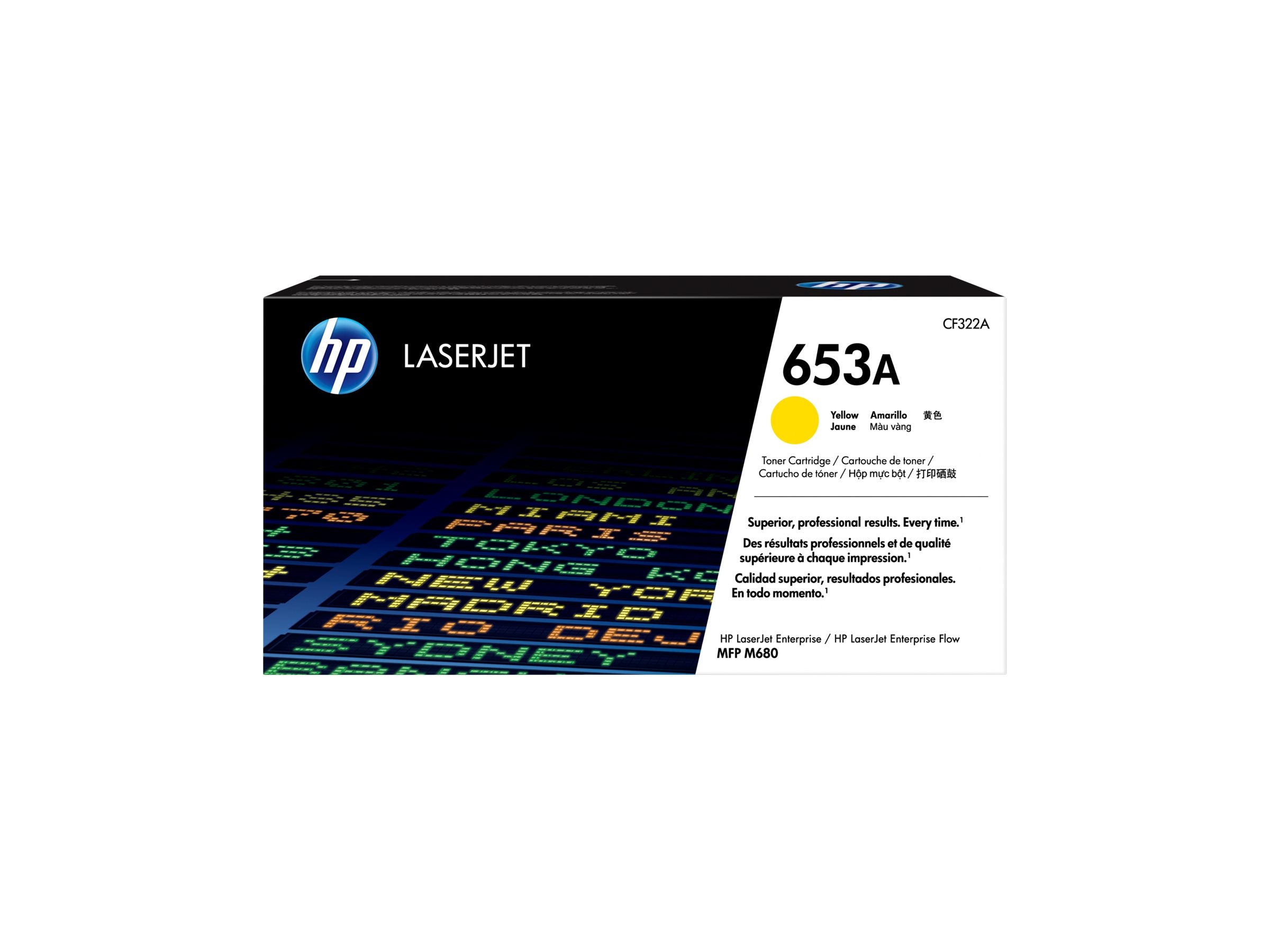 HP 653A Original Toner gelb Vorderansicht