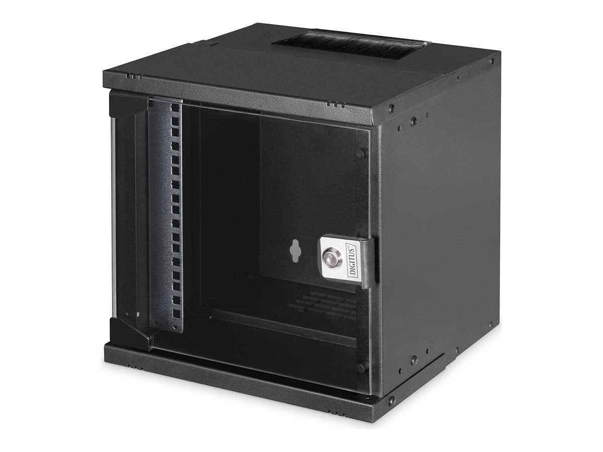 DIGITUS 25,4cm 10 Zoll 6U Wandmontageschrank Vorderansicht