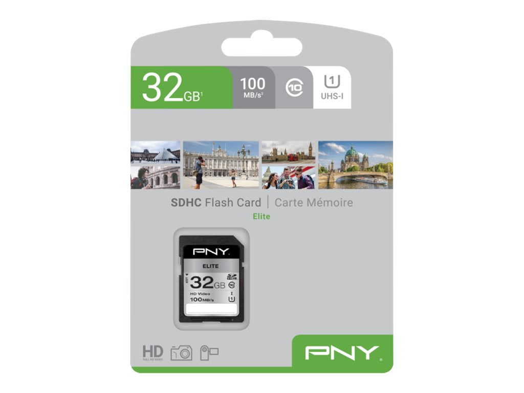 PNY Memory Card SD ELITE 32 GB SDHC CLASS 10 - Vorderansicht