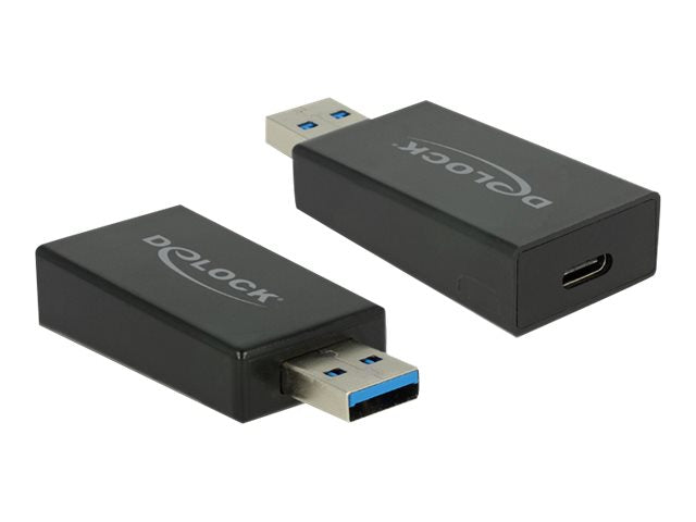 DELOCK Adapter USB 3.0 A Stecker > USB Type-C Buchse schwarz - Vorderansicht