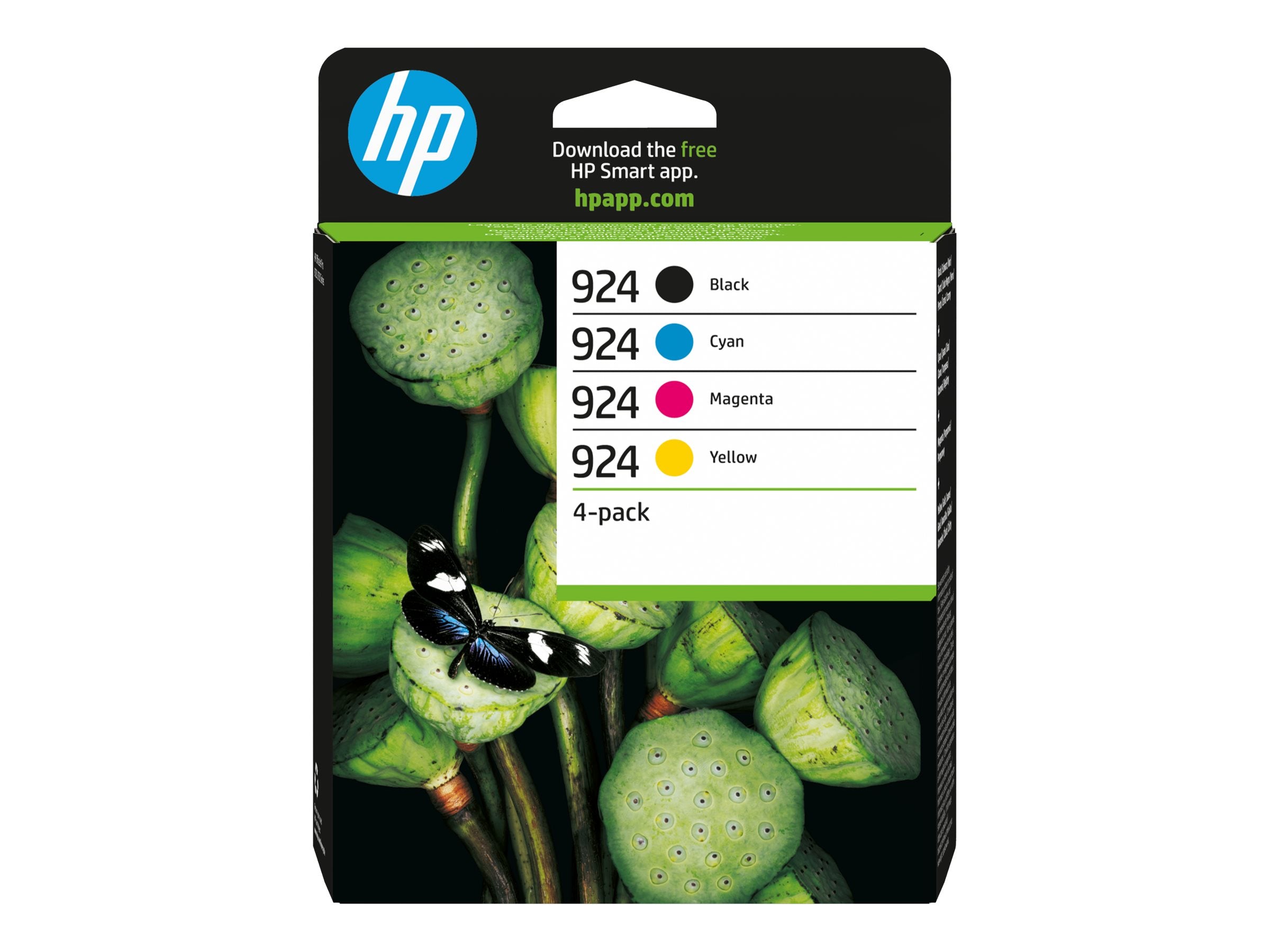 HP 924 CMYK Original Ink Cartridge 4-Pack - Verpackung