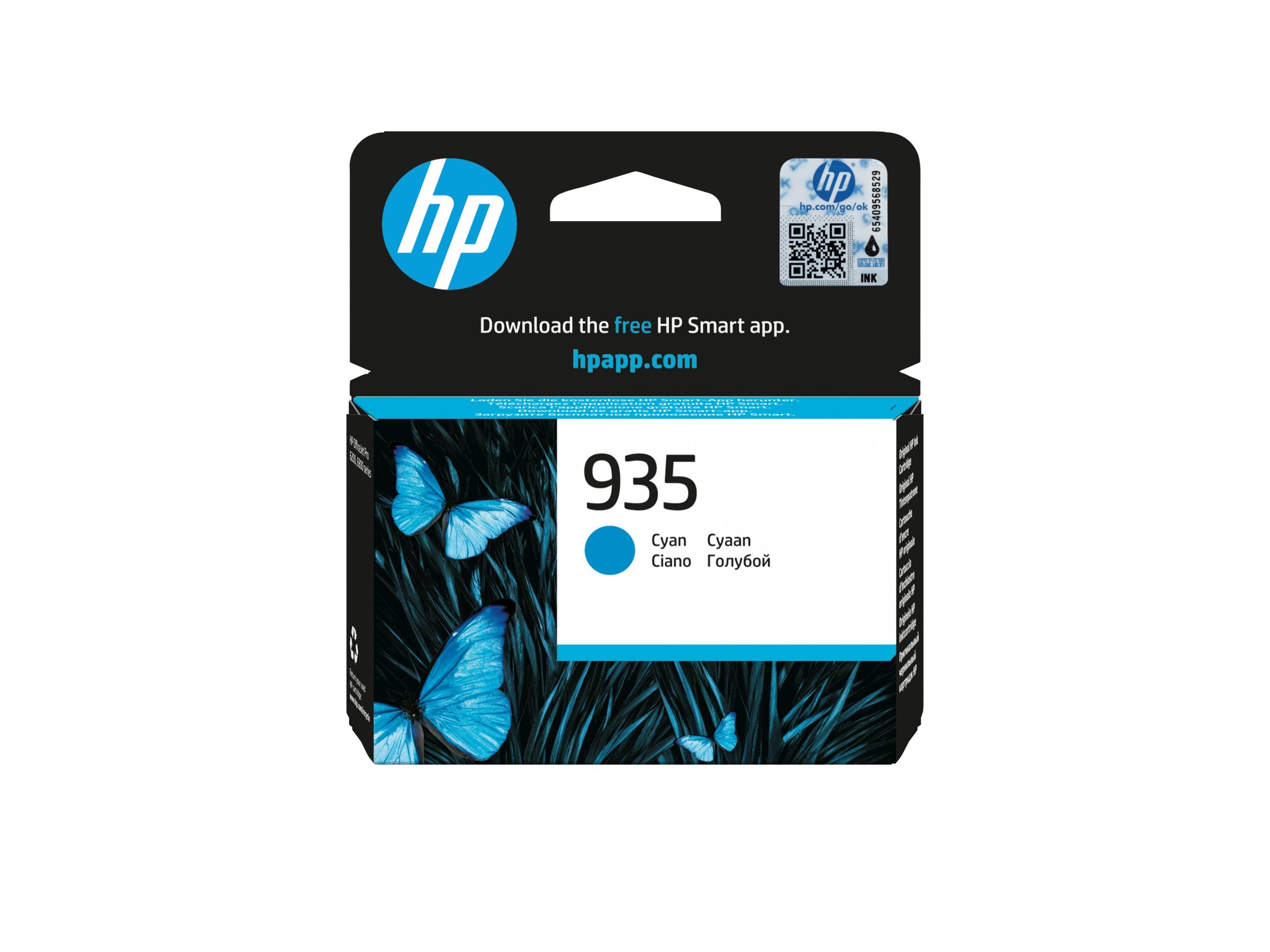 HP 935 original Tintenpatrone C2P20AE BGX cyan - Detailansicht