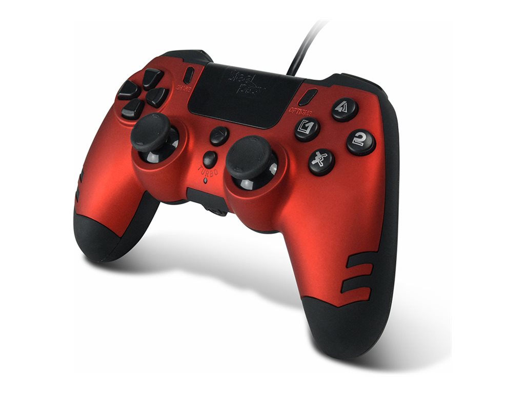 LEXIP X STEELPLAY Slim Pack Wired Controller Ruby Red Multi - Verpackung