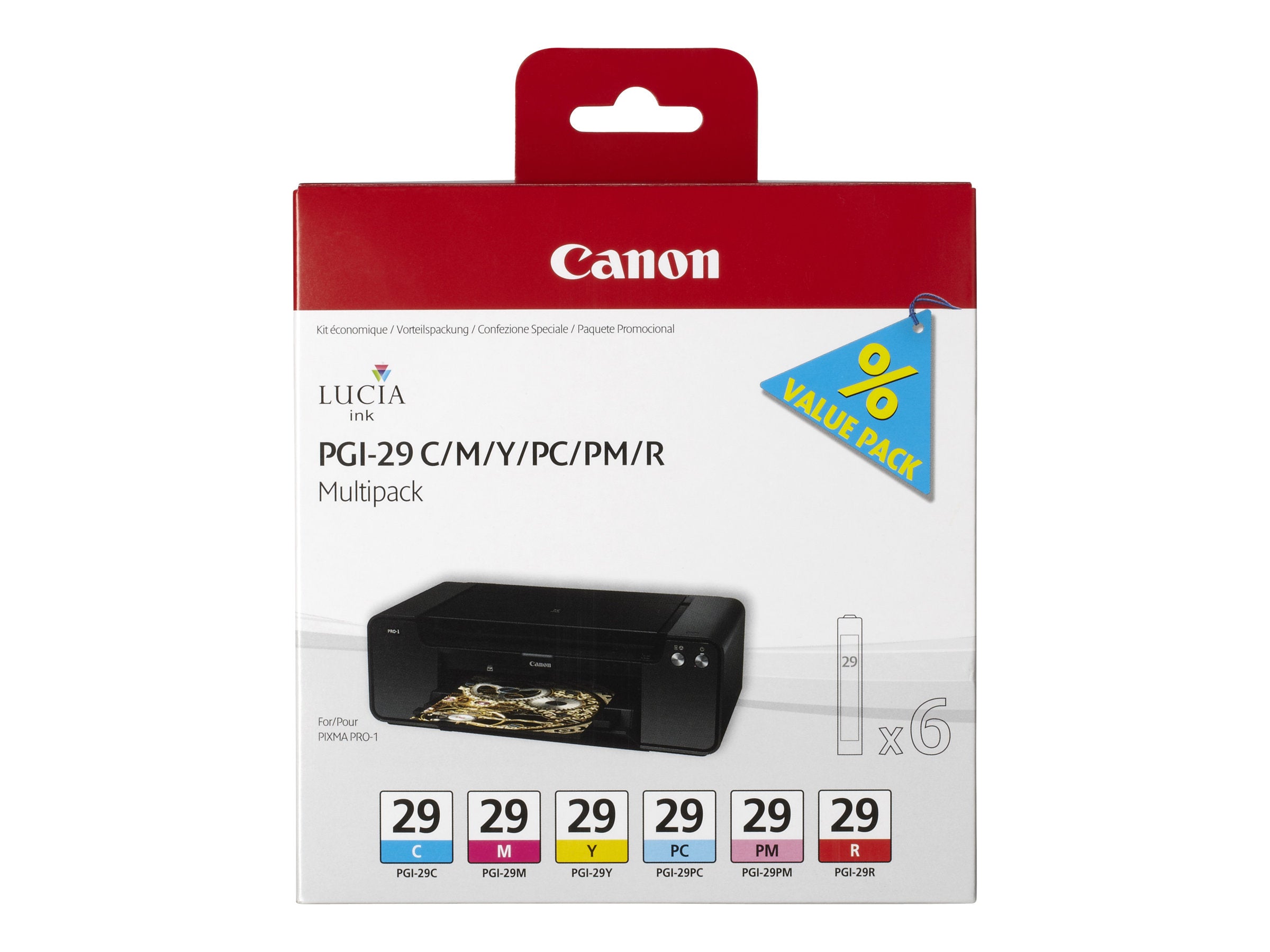 CANON 1LB PGI-29 CMY/PC/PM/R Tintenbehälter Vorderansicht