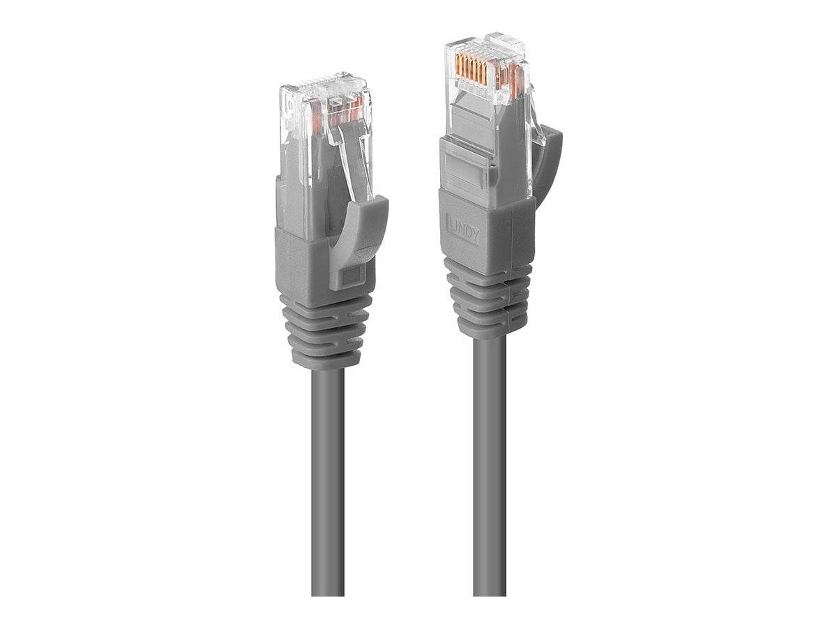 LINDY UTP Cat.6 Kabel grau 0,5m Detailansicht