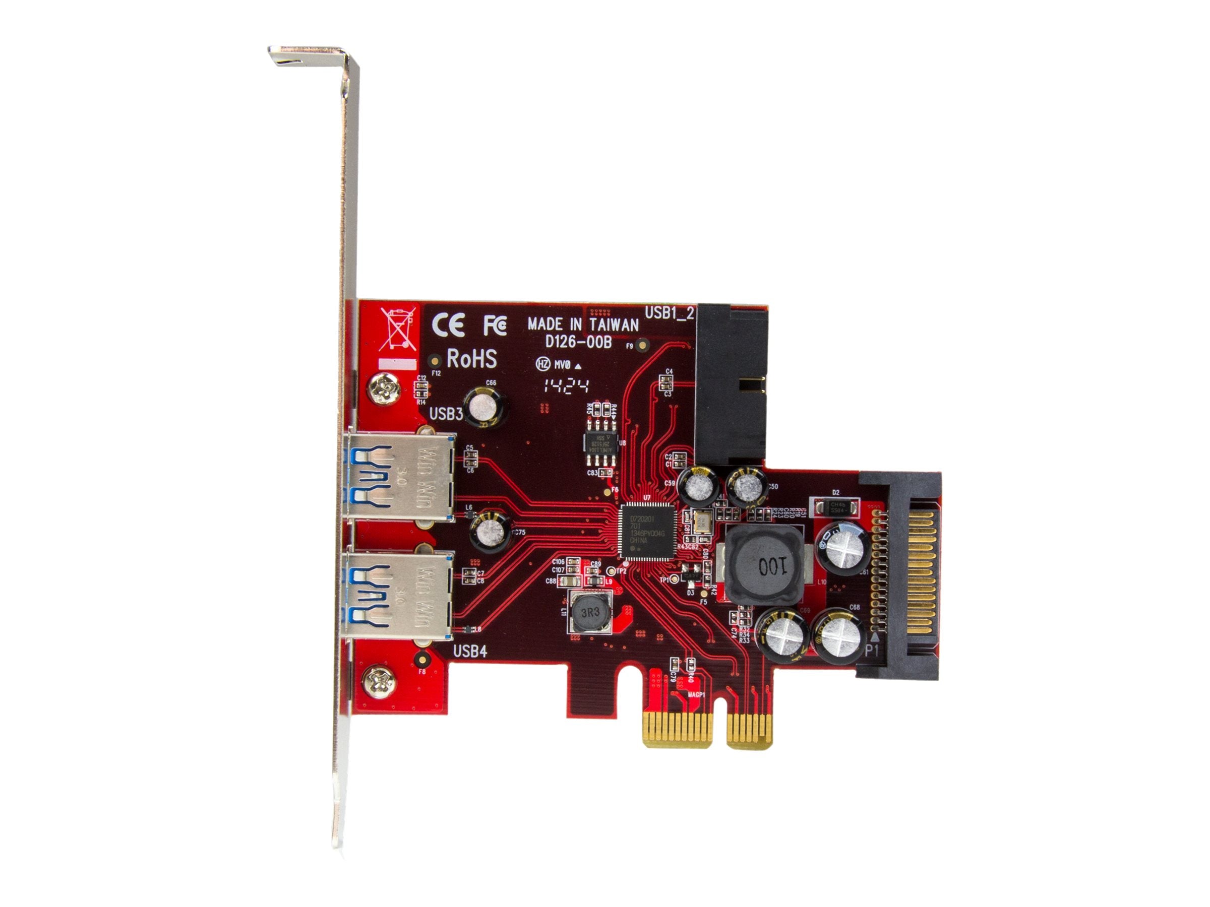 STARTECH.COM 4 Port USB 3.0 PCI Express PCIe Controller Card - Detailansicht
