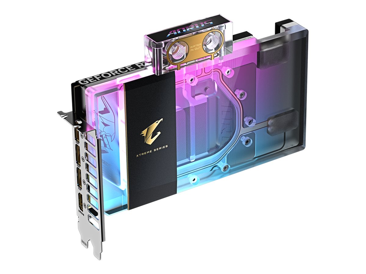 GIGABYTE AORUS GeForce RTX 5080 XTREME WATERFORCE WB 16GB Vorderansicht