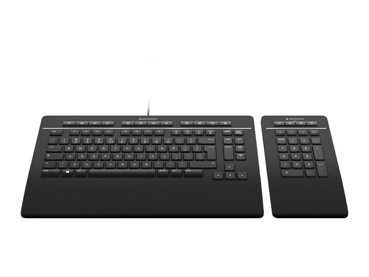 3DCONNEXION Keyboard Pro with Numpad UK QWERTY - Vorderansicht