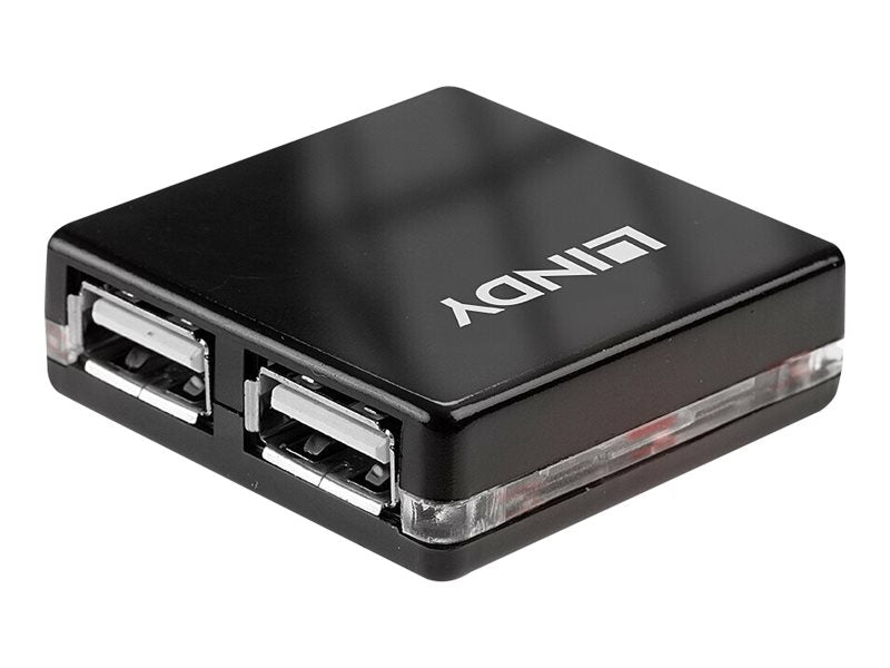 LINDY USB 2.0 Mini Hub 4 Port Seitenansicht