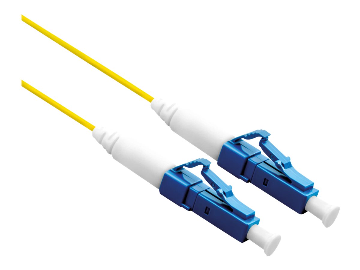 ROLINE Glasfaserkabel 9/125um OS2 LC/LC Stecker LSOH simplex gelb 1m - Vorderansicht