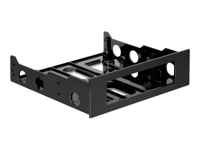 DELOCK ZU FDD Einbaurahmen 8,9cm 3,5Zoll Kunststoff schwarz - Vorderansicht