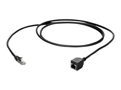 EFB RJ45 Patchkabelverlängerung Cat.6A S/FTP AWG26 schwarz 1m - Anschlussansicht