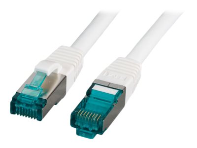 EFB RJ45 Patchkabel S/FTP Cat6A LSZH Weiss 5m - Vorderansicht