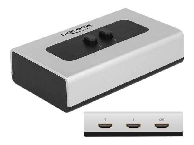 DELOCK Switch 2-port HDMI manuell Detailansicht